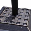 17.5 Inch Heavy Duty Square Umbrella Base Stand of 30 lbs for Outdoor