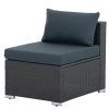 Patio Furniture, Outdoor Furniture, Seasonal PE Wicker Furniture, 7 Set Wicker Furniture With Tempered Glass Coffee Table