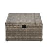 Patio Furniture, Outdoor Furniture, Seasonal PE Wicker Furniture, 6 Set Wicker Furniture With Tempered Glass Coffee Table