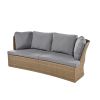 Customizable Outdoor Patio Furniture Set, Wicker Furniture Sofa Set with Thick Cushions, Suitable for Backyard, Porch.